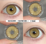 1 Pair Colored Pupils for Eyes Natural Brown Contact Lenses Gray Color Lens High Quality Eye Contacts Cosmetics Yearly