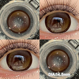 2pcs/pair 14.5MM Iris Brown Lenses Beauty Makeup Pupils Eye Color Lenses Colorful Contact Lenses Fashion Blue Green Lens