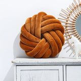 Pillow with Three Strands of Rope Tied To A Ball Circular Sofa Armchair Lazy Seat Cushion Office Cushion Futon Office Cushion