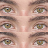 Green Colored Contacts Olive Green Hazel Contact Lenses Charming Bright Exotic Eyes Look