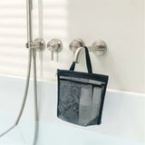 Mesh makeup toiletry storage bags handbags portable travel washing body shower tools organizer hanging cosmetic organizer pouch