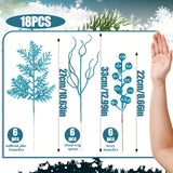 18Pcs Artificial Berry Branch Chritsmas Decoration Chritsmas Tree Ornaments for Home Decor Navidad New Year 2025 Decor Accessory