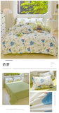 100% Cotton Bedding Set Soft Skin-friendly Four Piece Set Single Couple Flower Printed Comforter Duvet Cover Set for Adults Kids