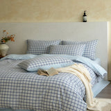 Japanese Minimalism Cotton Bedding Sets Duvet Cover Sheet Pillowcase 4in1 Underwear Bed Linens