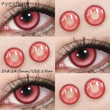 Halloween Color Contact Lenses Cosplay Red Eye Makeup Lenses Blue Pink Anime Eyes Contacts for Party Green Beauty Lens