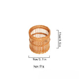 Vietnamese bamboo woven vintage wooden pen holder, desktop stationery, comb, makeup, calligraphy tool organizer ornament