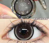 1 Pair Big Eyes Black Lenses 14.5MM Korean Natural Lenses - 0.00 To - 8.00 Diopter Lenses 1 Day Use Beauty Makeup Lens