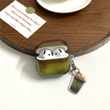 Retro Gradient Brown Green Suitable for Apple for Airpodspro2 Case/For Airpodspro Case/For Airpods4 Case/For Airpods3 Case/For Airpods2 Fashion Headphone Case/Casual Headphone Case