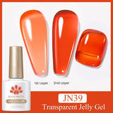 10ml Blossoming Gel Nail Polish Clear Watercolor Spreading Effect Functional Gel Easy To Apply Nail Art Design Home