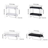 Stainless Steel Bathroom Storage Rack Gap Storage No-Drill Bathroom Shelf Large Capacity Multifunctional Toilet Rack Kitchen