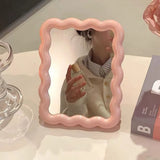 Creative Candy Color Makeup Mirror High-definition Adjustable Folding Mirror Thickened Beauty Mirror Home Bedroom Desktop