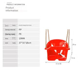 Children’s Swing Hanging Chair-Baby Hanging Basket Swing with Seat Belt & Accessories, Ideal for Home Backyard & Playground Toys