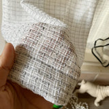 French Retro Style Gauze Curtains Soft Touch Semi Opaque No Drilling Required Screen Light Luxury Double Black Lace Curtains