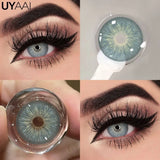 Color Contact Lenses For Eye Cosmetic Black Lens Makeup Beauty Green Eyes Contact Natural Brown Contact Eyes Makeup