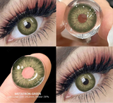 1pair Natural Contact Lenses with Diopters Colored Lenses 0 to -6.00 Degrees Graduation Blue Pupils Myopia Lenses Eyes