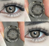 1 Pair Colored Contact Lenses for Eyes Blue Contacts Lenses Green Eye Contacts Beauty Cosmetics Gray Pupils Yearly Use