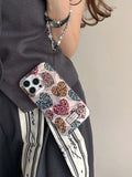 Love leopard print water-ripple phone case for 13 iphone 15 13pro 15pro 14 pro max 12promax 14pro 14promax 12 protect cover