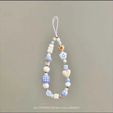 Beautiful Girl Heart 3D Phone Pendant For Airpods Chain Short Rope Lanyard Cord Wristband Keychain