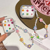 Dried Flower Glitter Bling Case For AirPods 4 3 2 1 Pro Pro2 Soft Transparent Wirelsss Headphones Protective Cover AirPod Shell