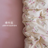 New class A knitted cotton, Tianzhu cotton double-layer yarn four-piece set, simple and skin-friendly, student dormitory