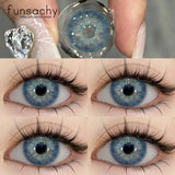 1Pair New Natural Contact Lenses Colored Contact Lenses Purple Eyes Lens Blue Lenses Yearly Gray Contact Fashion Pupils