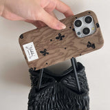 Winter ins points bowknot cloth phone case for iphone 15pro 14 13 15 16 pro max 14promax 16ProMax 13pro 2 colors cover shell