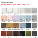 Pure Linen Bedding Set, Washed Bed Linens, Organic Flax Duvet Cover Pillowcases Fitted Sheet, Quilt Cover With Zipper Closure