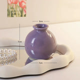 Cream style ceramic vase hydroponics dried flowers flower arrangement desktop ornament home office decoration