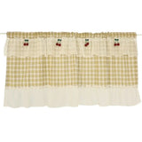 American Sweet Style Plaid Pattern lace Curtain Fabric Kitchen Door Curtains Cafe Living Room Window Kitchen Home Decoration