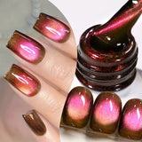 10ml Only Green Glass Bead Cat Magnetic Gel Nail Polish Guava Soda Grape Iced Crystal Salon Soak Off Gel Manicure