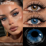 1Pair Colored Contact Lenses for Eyes Blue Lenses Gray Pupils Green Eye Natural Lenses Fashion Beauty Contacts Yearly