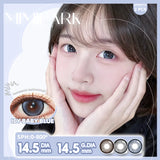 2pcs Half-Yearly Colored Contacts Big Diameter High Moisture Soft Lenses for Women Cosplay Halloween