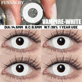 1 Pair Cosplay Demon Contact Lenses for Eyes Anime Lenses for Halloween Colorcon y2k Eye Contacts Cosmetic Red Softlens