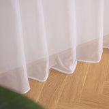 2PCS Semi Transparent Sheer Curtains With Gradient Silver Glitter Print, For Living Room Bedroom, Sweet Housewarming Gift