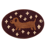 Cute Tufting Dachshund Bathroom Mat Soft Plushy Rug Bedroom Bedside Carpet Doormat Floor Anti Slip Pad Aesthetic Home Room Decor