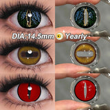 Colored Eye Contacts For Cosplay Contact Lenses Makeup Contacts Lenses Blind White/Black Yearly 14.5mm