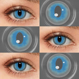 Yellow Small Pupil Colored Contact Lenses Soft Lens for Coser Daily Halloween Party Eye Beauty