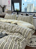 Fre Small Floral 8m Cotton Bedding Set Quilt Cover Pure Cotton Bed Canopy Four Piece Bedding Set Double Layered Weave