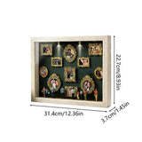 Small Museum Silhouette Box DIY Mini Fugurine Memory Decor Mini Museum Silhouette Frame for Wedding Holiday Home Apartment