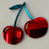 Mirrored Cherries Wall Art Mirror Cherries Home Decor Acrylic Cherries Wall Hanging Decor Dorm Room Decor