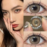1Pair Myopia Lenses Colored Pupils for Eyes Natural Brown Cosmetics Contacts Green Eye Lenses Gray Blue Lenses Yearly