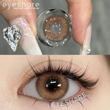 1Pair Brown Lenses Contact Lenses for Eyes Lenses softlenses Eye Lenses Korean style Lenses Yearly Color Eye Lens