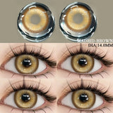 2Pcs Blue Halloween Colorful Contacts Lenses Anime Cosplay Eyes Lens Yellow Multicolored Lenses Yearly Beautiful Pupils