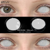 Cosplay Contact Lenses Makeup Colored Pupils Cosmetics Black Lenses Halloween Green Contact Lenses  White Pupils Red lens