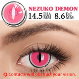1 Pair Cosplay Color Contact Lenses Halloween Mesh Series Red White Blue Coloured Lenses  for Eyes Anime Accessories