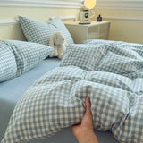 100% Cotton Comforter Cover Stripe Style Duvets Cover Skin-friendly Quilts Cover Home Bedding housse de couette (No Pillowcase)
