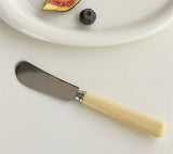 Cream Style Knife Fork Spoon Three Piece Set for Home Use Simple Dessert Spoon Yogurt Spoon Western-style Fork Fruit Fork
