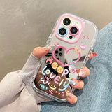 Mirror Phone Case For iPhone 16 15 14 13 Pro Max 13 12 11 Pro Plus Love Heart Shockproof Back Cover