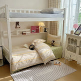 Beddings Sets Cotton Plaid Bedroom Bedding Set White Dormitory Student Bed Linen Set Twin Size Bedding on Offer Sheet Queen King