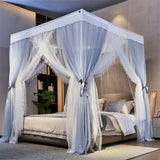 New Summer Pricess Mosquito Net for Home Decor with Bracket Palace Bed Curtain Tent for Girls Canopy 1.2m 1.5m 1.8m 2m Bed